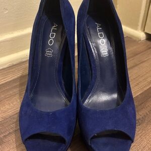 Blue Suede Heels
